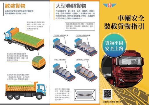 避免貨物掉落危及交通安全 提醒：行車前檢查貨物綑綁情形