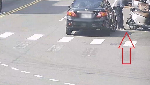 迴轉失準害車掛彩 男「呼呼」快閃仍難逃警法眼