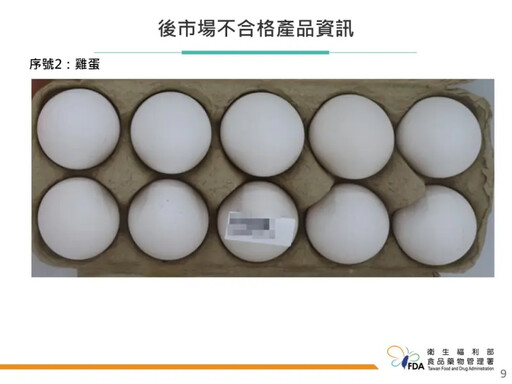 雞蛋含禁藥 食藥署揪5件禽畜水產品違規