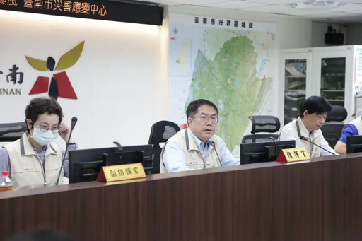 凱米颱風尾 黃偉哲提醒市民外出留意安全
