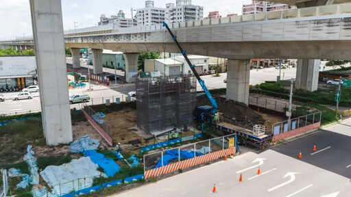 中市「綠空廊道」潭子段 9月跨橋吊裝作業