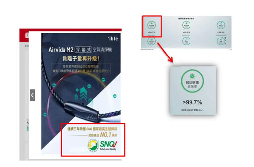 Airvida稱「去除99.7%病毒」 廣告不實挨罰