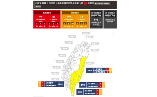 山陀兒來襲 小心480條土石流黃色警戒