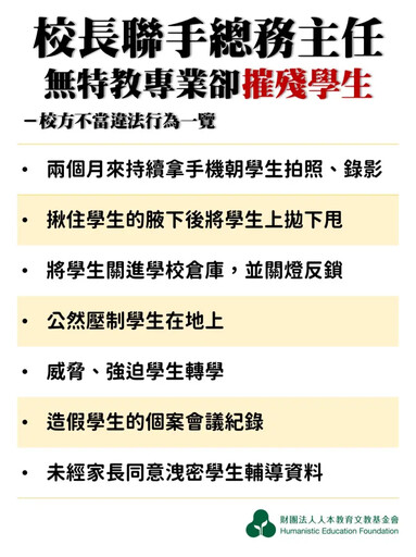 國小主任遭控上拋下甩亞斯兒、校長逼轉學