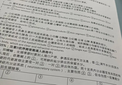 高科大考卷用簡體字 教育部出手了