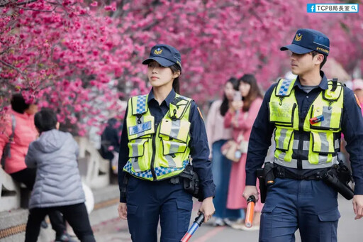 網友戀愛了！泰安派出所交管 警花比櫻花美