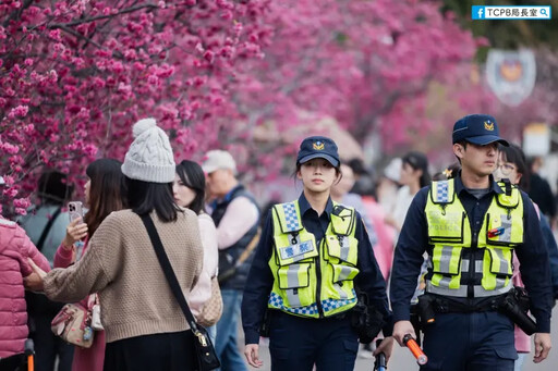 網友戀愛了！泰安派出所交管 警花比櫻花美