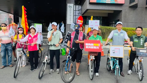 站出來！ 議員領軍單車繞城 催票罷免羅廷瑋