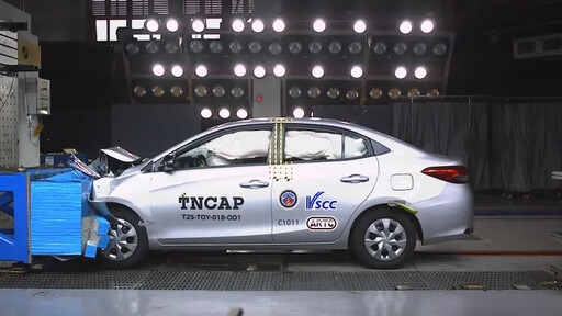 TNCAP撞擊測試出爐 TOYOTA VIOS奪3星