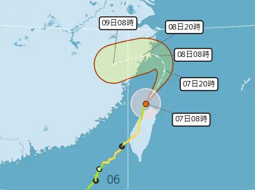 颱風襲台 2路段預警封閉