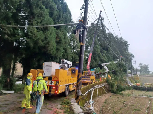 1469戶未復電!梨山地區受楊柳颱風強風摧殘