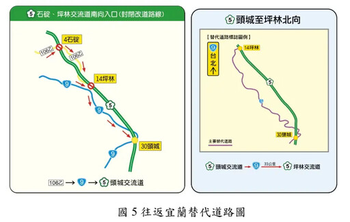 連假「國5恐塞爆」 交通管制一次看