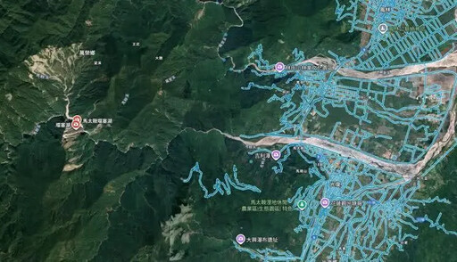 馬太鞍堰塞湖面積140公頃 洪災溢流僅1/6