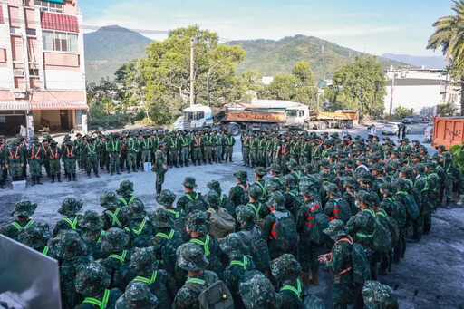 拚中秋節前恢復家園！國軍增派兵力花蓮清淤
