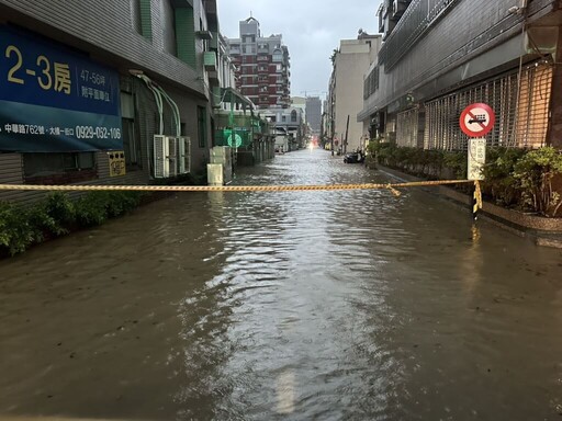 雨彈轟台南 市區多處積淹水