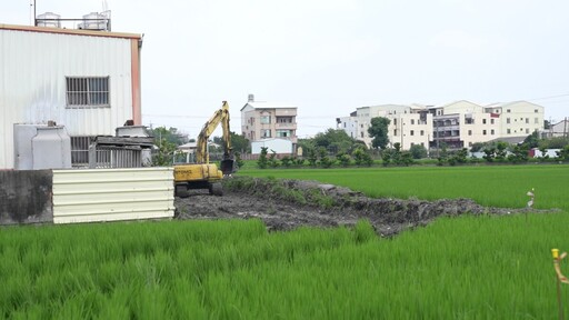 縣府蠻幹?三民農地重劃工程 農友喊暫停施工