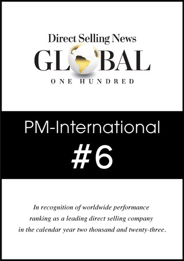 DSN全球百強出爐 PM-International普爾曼國際躍升至第六名