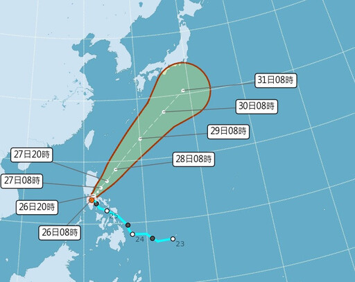 颱風艾維尼生成 將大迴轉不侵台