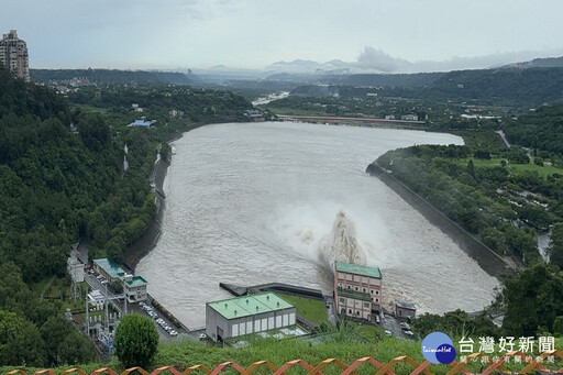 凱米颱風帶來豐沛水量 石門水庫蓄水率達96.1 %