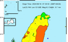 花蓮外海規模6.3地震 氣象署：與0403地震無關、未來3天留意規模5.5餘震