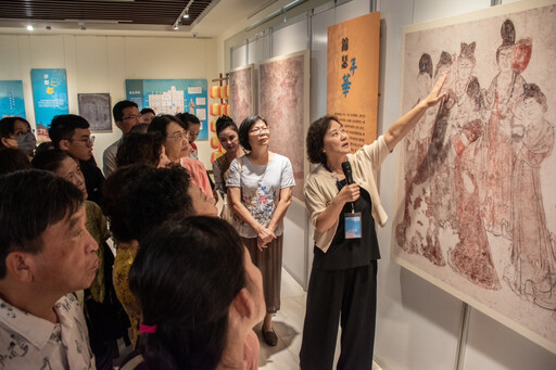 盛世壁藏～唐代壁畫文化特展 青春開幕 南華大學 喜見唐代青年男女生活風華