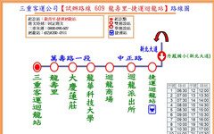 新闢「609龍壽里-捷運迴龍站」試辦路線 9/30上線維持迴龍地區公車服務