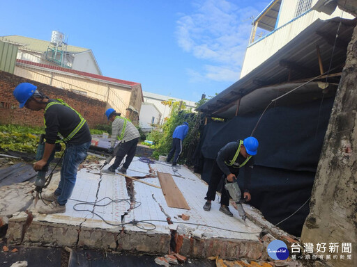 南市府攜手專業技師及國軍 加速恢復震後家園