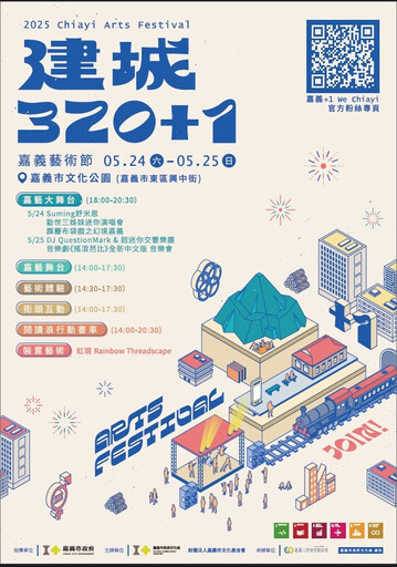最強藝術派對「嘉義藝術節」 5/24、5/25文化公園登場
