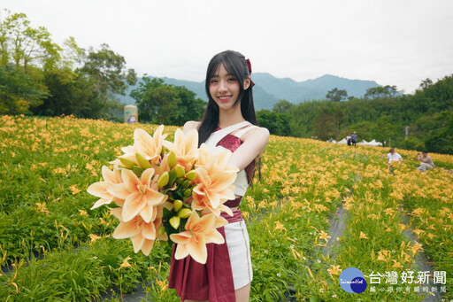 台七線繡球花金針花盛開 「桃園好農」形象代言人嘎琳力推農遊趣