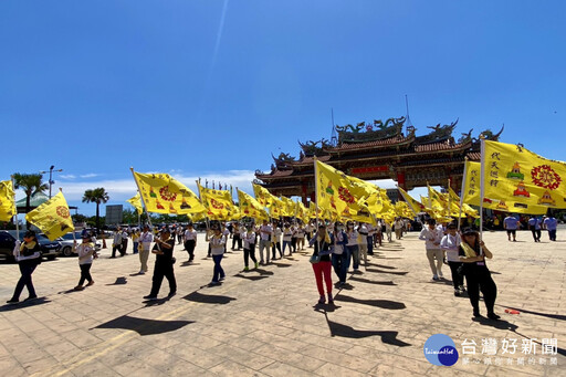 288公里勇腳謁祖進香 台北鎮北宮抵達南鯤鯓代天府受到隆重歡迎