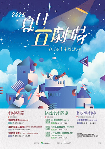 《2025夏日宜劇場》今夏登場 邀大家走進宜蘭演藝廳青春探險