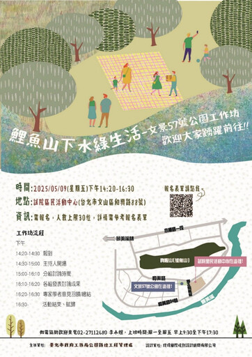 鯉魚山下水綠新公園動起來 居民共創理想休憩地