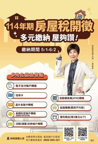 房屋稅延至6/2繳納 稅單遺失可補發