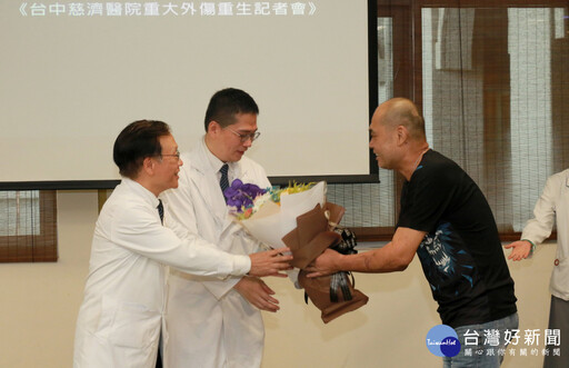 300公斤鋼樑重壓險奪命 台中慈濟醫院團隊創奇蹟慶重生