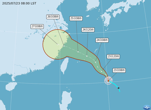 颱風范斯高生成 明後天最接近台灣