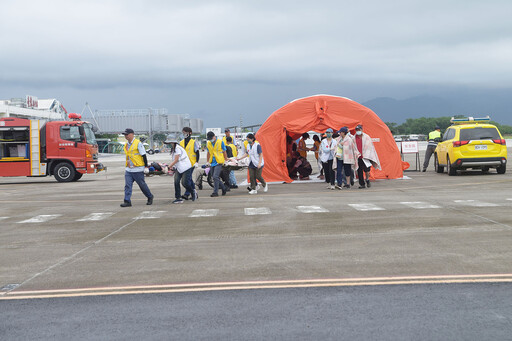 慈濟志工參與臺東地區航空器意外事件防救演習