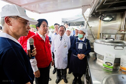 賴總統出席國家防災日演練 肯定慈濟防救災角色