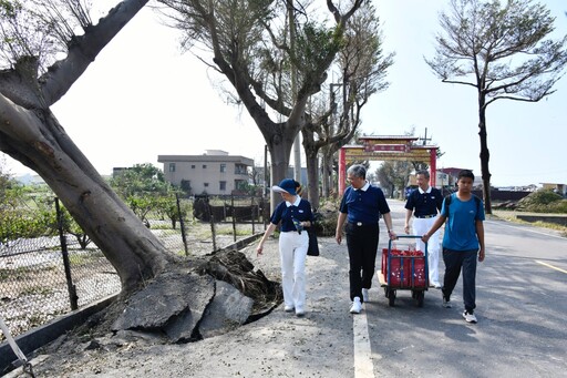 山陀兒重創高屏 大林慈院安心家訪助清理校園