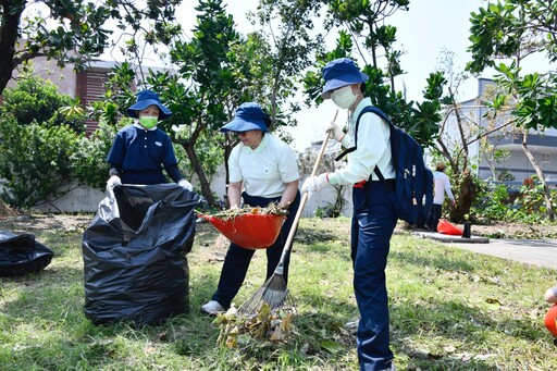 山陀兒重創高屏 大林慈院安心家訪助清理校園