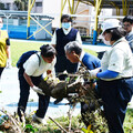 山陀兒重創高屏 大林慈院安心家訪助清理校園