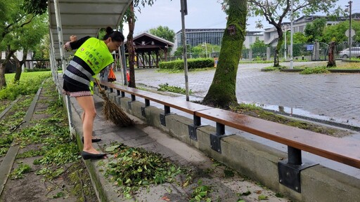 慈大附中齊心協力 風雨後美麗校園再現