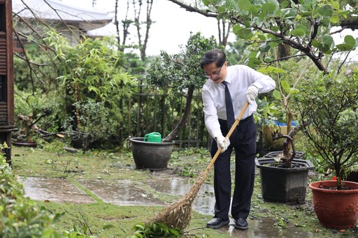 康芮颱風重創靜思精舍 林欣榮院長帶隊清理