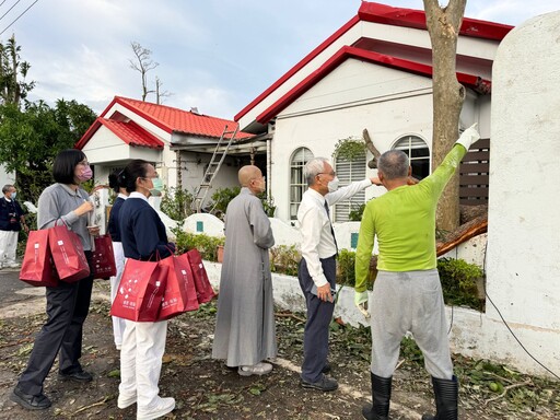 康芮颱風侵襲花蓮地區 慈濟靜思精舍啟動關懷