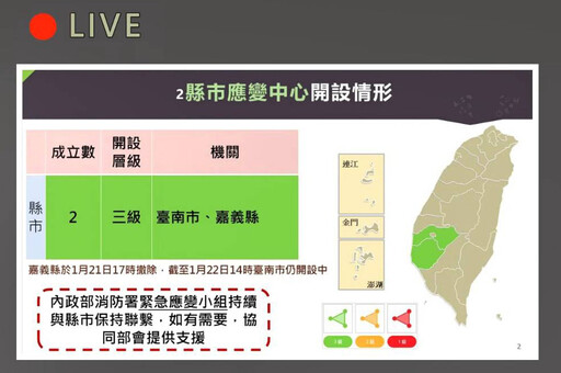 0121嘉義大埔地震救援 內政部持續精進應變