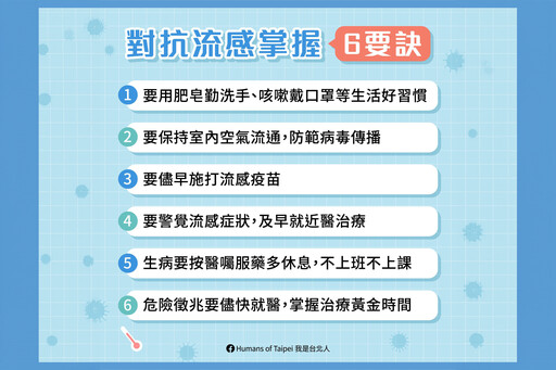 流感、感冒大不同 掌握對抗流感6要訣