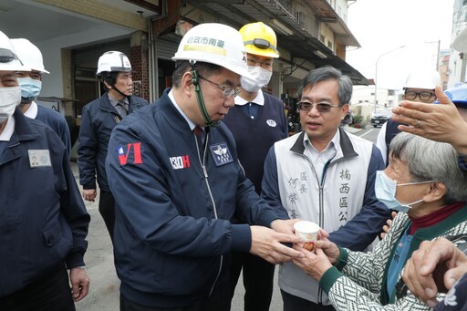 黃偉哲市長視察楠西修繕進度 盼災民早日安居