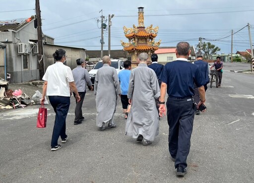 丹娜絲風災過後慈濟啟動熱食供應勘災及關懷
