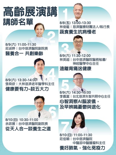 高齡健康博覽會 台中慈院秀中醫高齡照護力