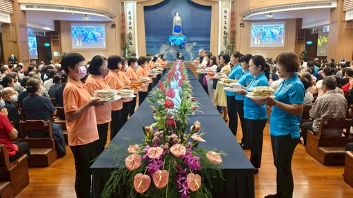 清水靜思堂舉辦吉祥月祈福推廣蔬食護生