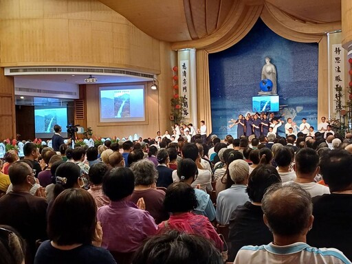 清水靜思堂舉辦吉祥月祈福推廣蔬食護生